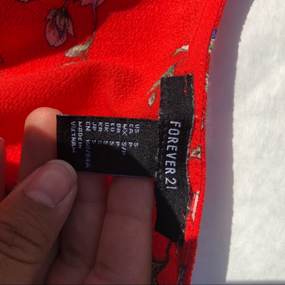 Floral Red Dress - Picture 4 of 7